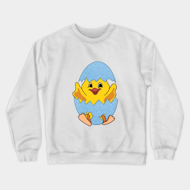 Baby chick Easter, Easter egg, kids Easter, cute chick, face mask for kids, my first Easter Crewneck Sweatshirt by PrimeStore